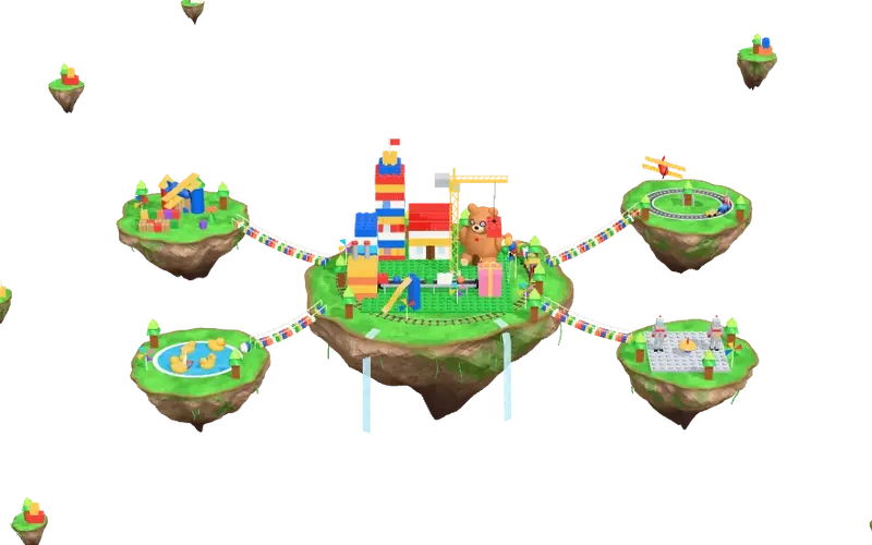 Lego Island seen from above